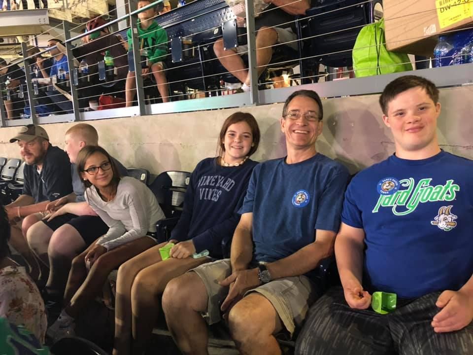 Power of Ability Night attendees enjoying Hartford Yard Goats Game.